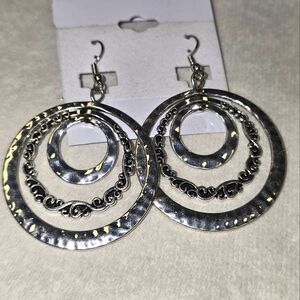 Silver like earrings